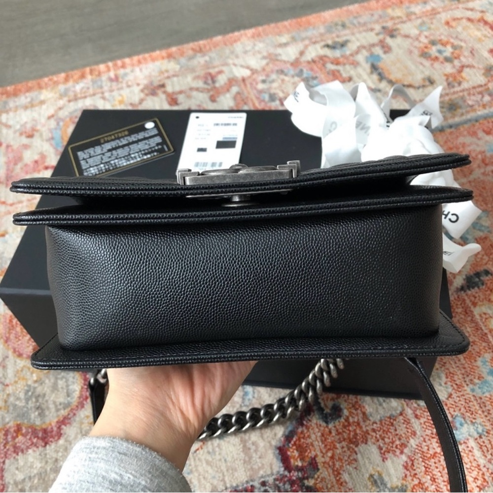 CHANEL boy Black Quilted Crossbody Bag - Picture 6 of 8
